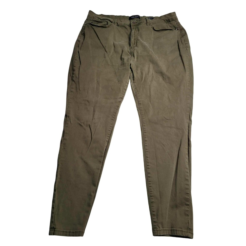 3670 Judy Blue Olive Jeans Skinny Fit 24W Women's Plus‎